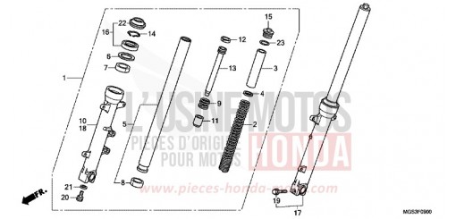 GABEL, VORNE NC700XAC de 2012